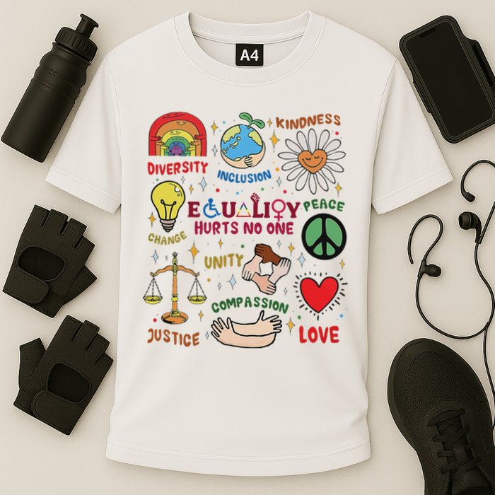Equality Hurts No One Human Rights Cooling Performance Crew T-Shirt