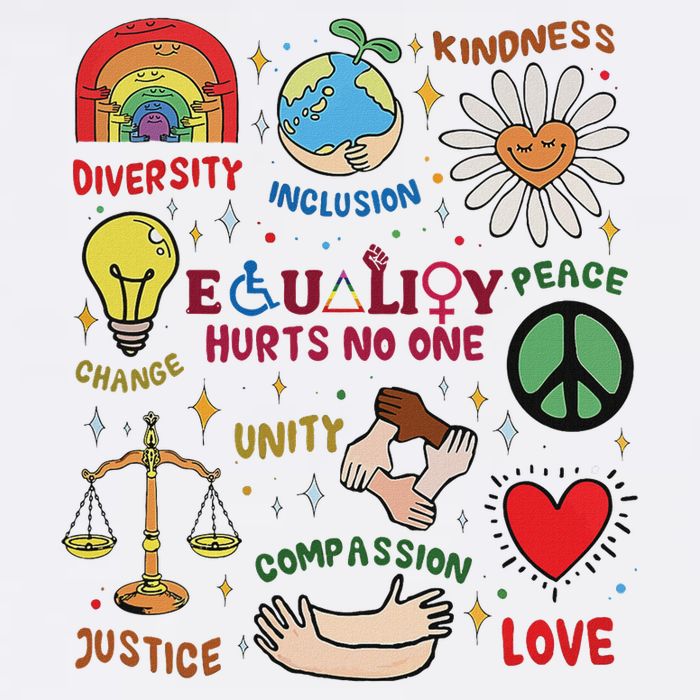 Equality Hurts No One Human Rights Cooling Performance Crew T-Shirt