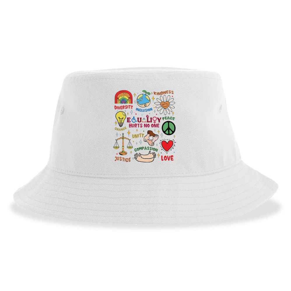 Equality Hurts No One Human Rights Sustainable Bucket Hat