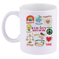 Equality Hurts No One Human Rights 11oz C Handle Ceramic Mug