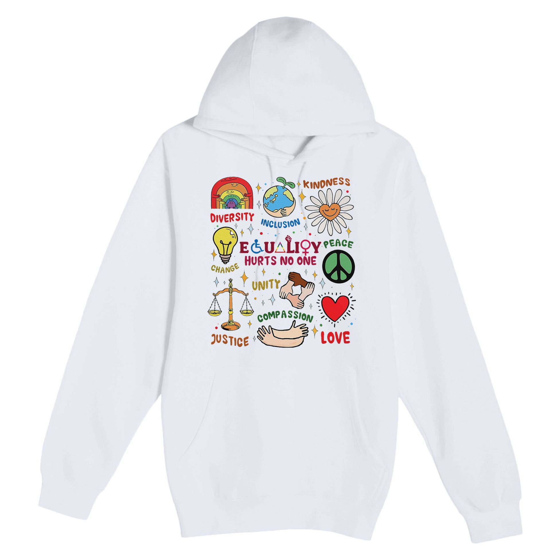 Equality Hurts No One Human Rights Premium Pullover Hoodie
