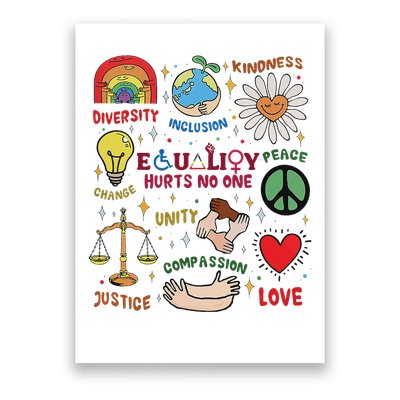 Equality Hurts No One Human Rights Poster