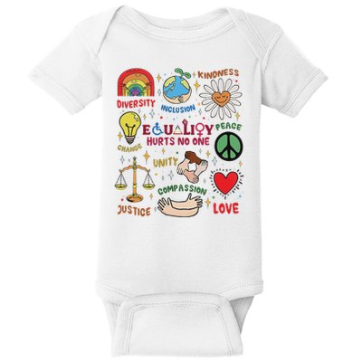 Equality Hurts No One Human Rights Baby Bodysuit