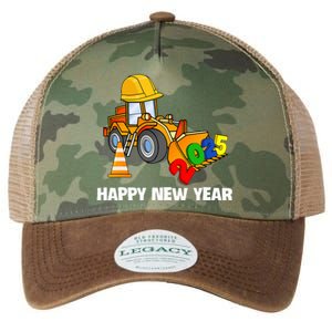 Excavator Happy New Year 2025 Nye Party Legacy Tie Dye Trucker Hat