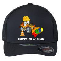 Excavator Happy New Year 2025 Nye Party Flexfit Unipanel Trucker Cap