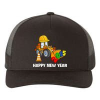 Excavator Happy New Year 2025 Nye Party Yupoong Adult 5-Panel Trucker Hat