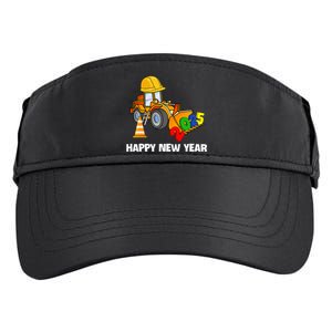 Excavator Happy New Year 2025 Nye Party Adult Drive Performance Visor