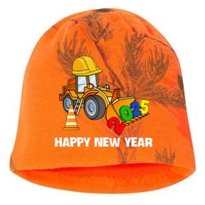 Excavator Happy New Year 2025 Nye Party Kati - Camo Knit Beanie