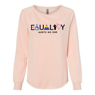 Equality Hurts No One Equal Rights Lgbtq Womens California Wash Sweatshirt