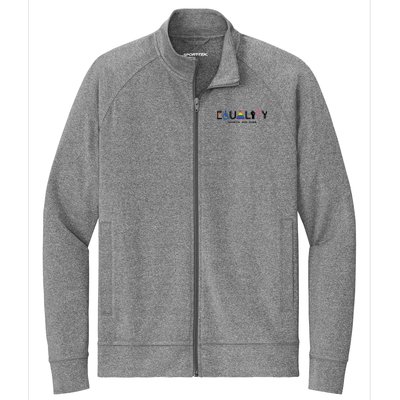 Equality Hurts No One Equal Rights Lgbtq Stretch Full-Zip Cadet Jacket