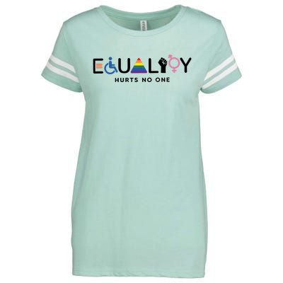 Equality Hurts No One Equal Rights Lgbtq Enza Ladies Jersey Football T-Shirt