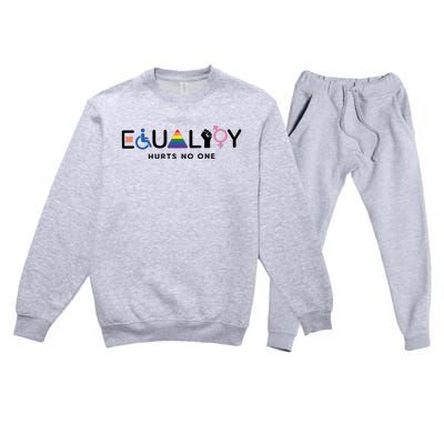 Equality Hurts No One Equal Rights Lgbtq Premium Crewneck Sweatsuit Set