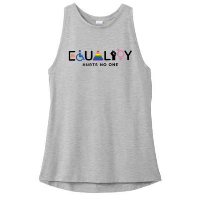 Equality Hurts No One Equal Rights Lgbtq Ladies PosiCharge Tri-Blend Wicking Tank