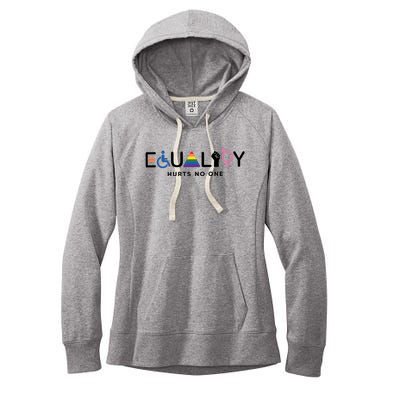 Equality Hurts No One Equal Rights Lgbtq Women's Fleece Hoodie