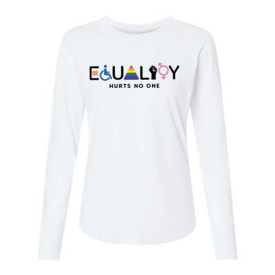 Equality Hurts No One Equal Rights Lgbtq Womens Cotton Relaxed Long Sleeve T-Shirt