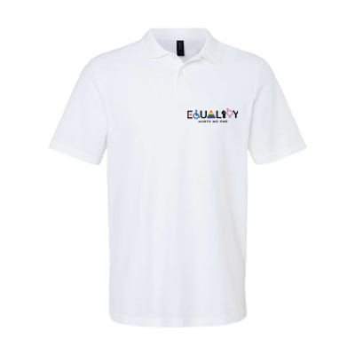 Equality Hurts No One Equal Rights Lgbtq Softstyle Adult Sport Polo