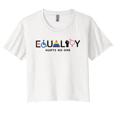 Equality Hurts No One Equal Rights Lgbtq Women's Crop Top Tee