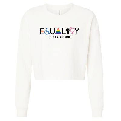 Equality Hurts No One Equal Rights Lgbtq Cropped Pullover Crew