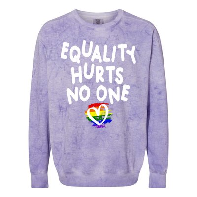 Equality Hurts No One Colorblast Crewneck Sweatshirt