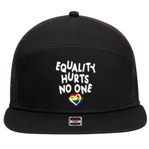 Equality Hurts No One 7 Panel Mesh Trucker Snapback Hat