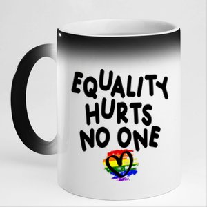 Equality Hurts No One 11oz Black Color Changing Mug