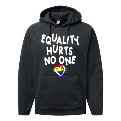 Equality Hurts No One Performance Fleece Hoodie