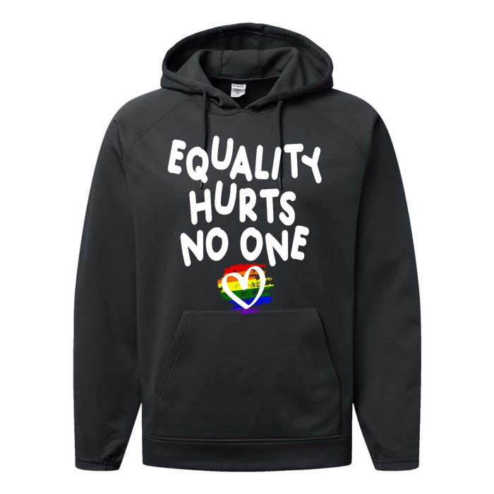 Equality Hurts No One Performance Fleece Hoodie