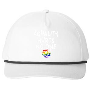 Equality Hurts No One Snapback Five-Panel Rope Hat