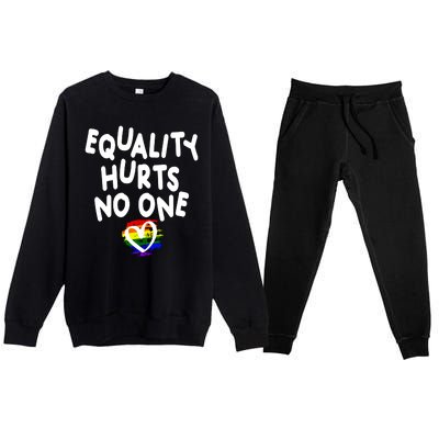 Equality Hurts No One Premium Crewneck Sweatsuit Set