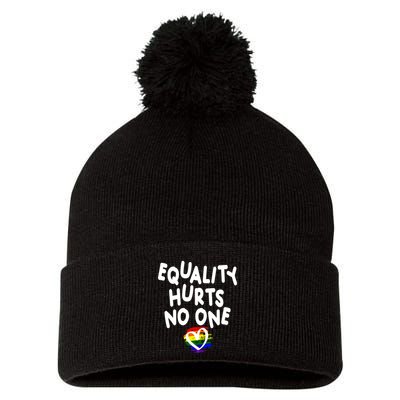 Equality Hurts No One Pom Pom 12in Knit Beanie