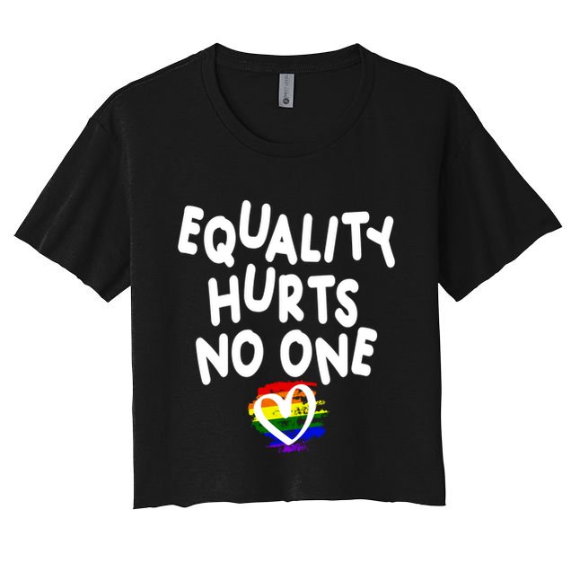 Equality Hurts No One Crop Top