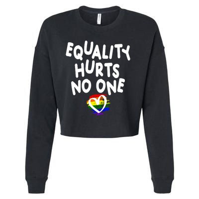 Equality Hurts No One Cropped Pullover Crew