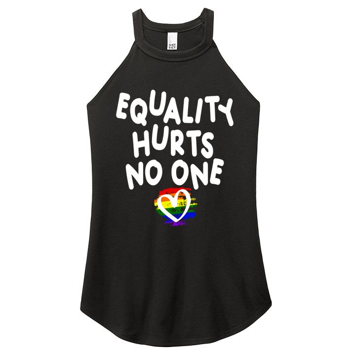 Equality Hurts No One Women's Perfect Tri Rocker Tank