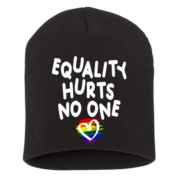 Equality Hurts No One Short Acrylic Beanie