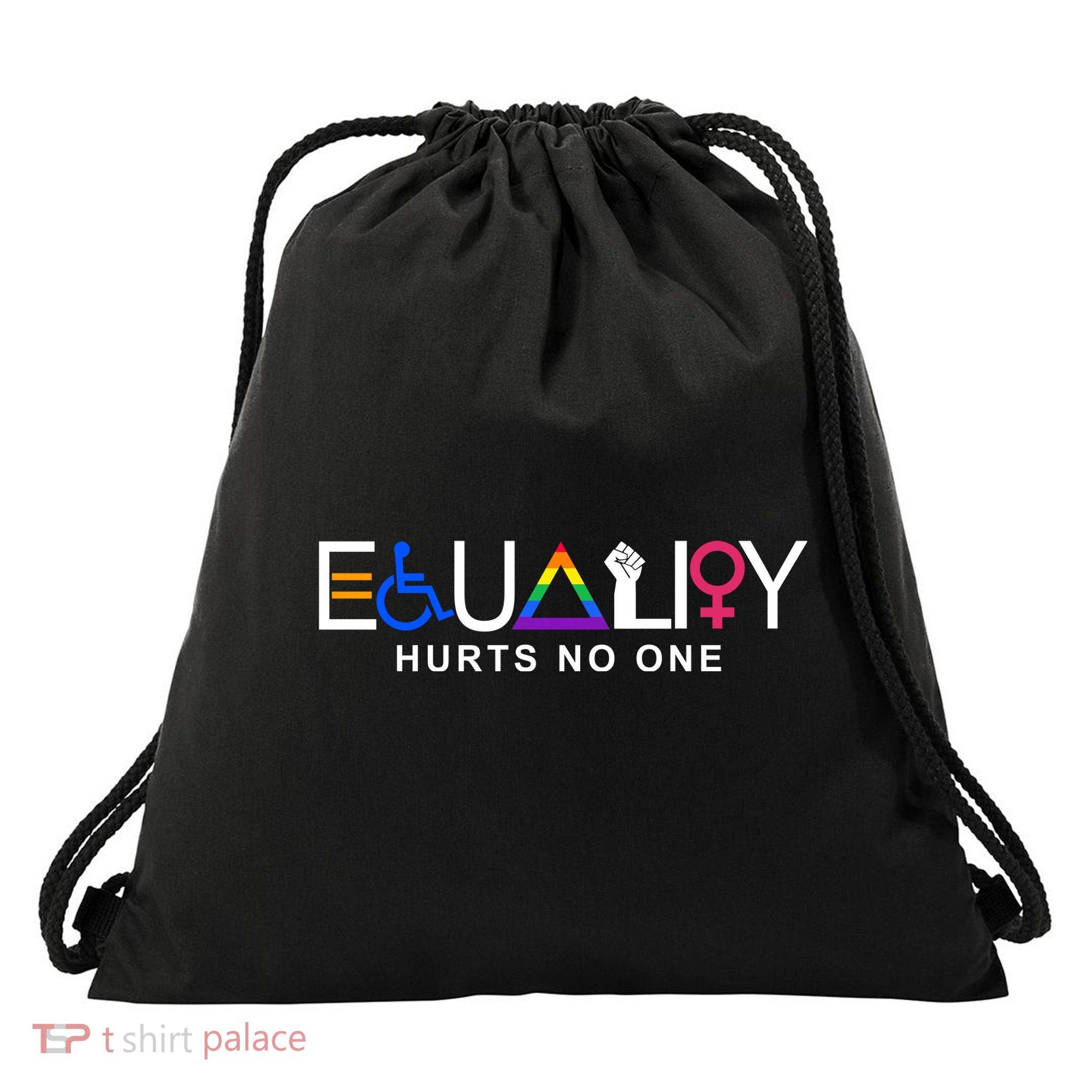 Equality Hurts No One LGBT Drawstring Bag
