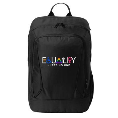 Equality Hurts No One LGBT Feminism BLM City Backpack