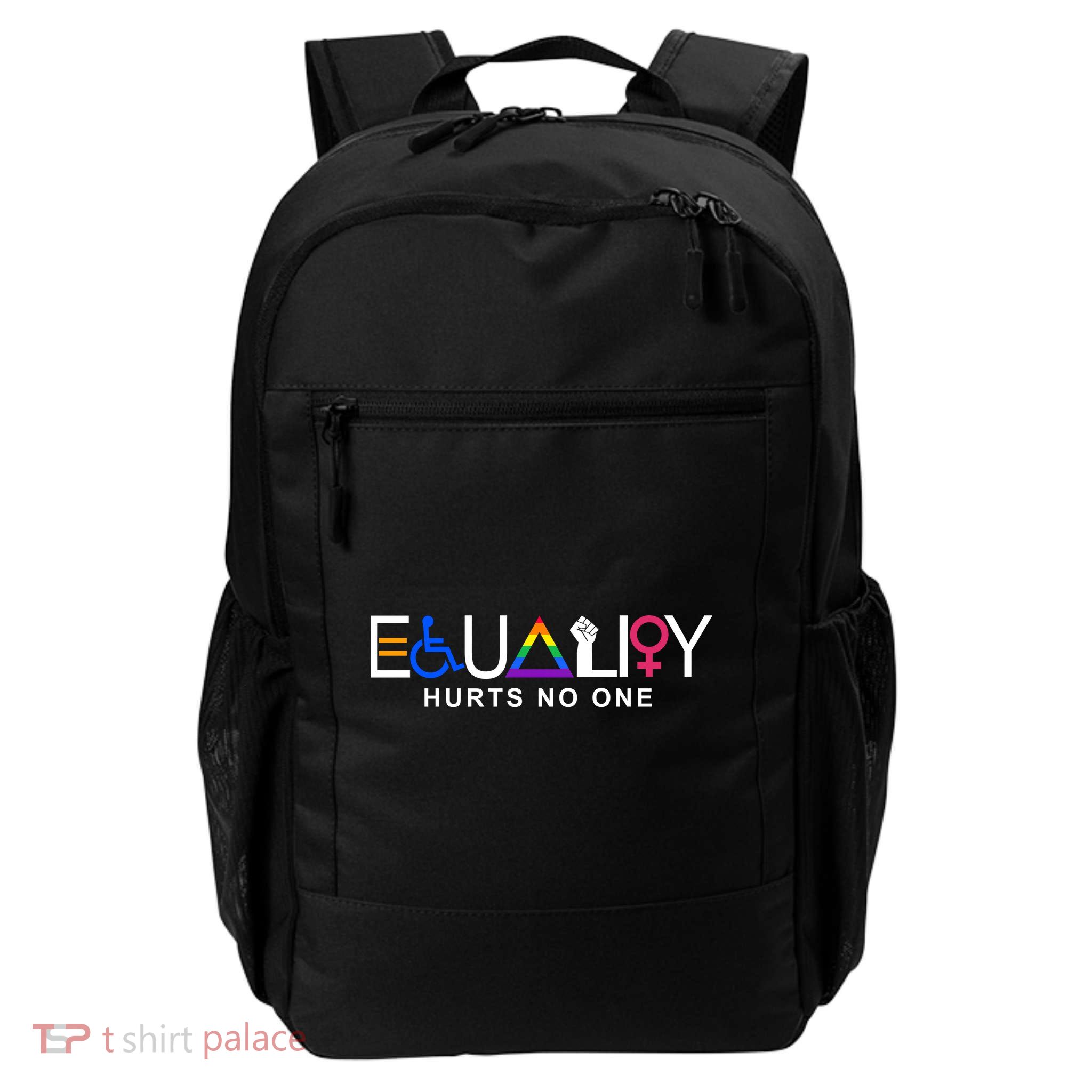 Equality Hurts No One LGBT Feminism BLM Daily Commute Backpack