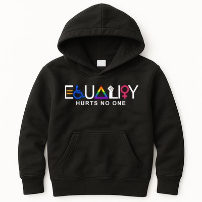Equality Hurts No One LGBT Feminism BLM Kids Hoodie