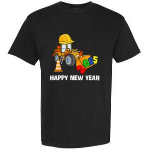 Excavator Happy New Year 2025 Nye Party Garment-Dyed Heavyweight T-Shirt