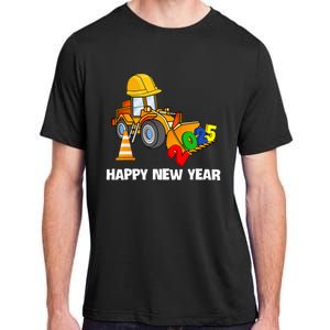 Excavator Happy New Year 2025 Nye Party Adult ChromaSoft Performance T-Shirt