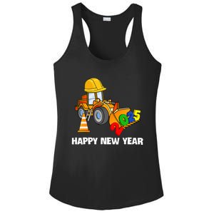 Excavator Happy New Year 2025 Nye Party Ladies PosiCharge Competitor Racerback Tank