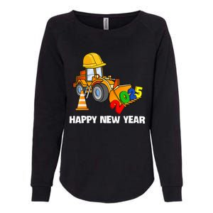 Excavator Happy New Year 2025 Nye Party Womens California Wash Sweatshirt