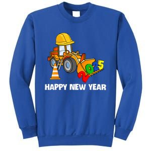 Excavator Happy New Year 2025 Nye Party Sweatshirt