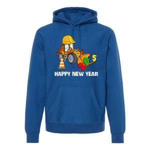 Excavator Happy New Year 2025 Nye Party Premium Hoodie