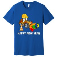 Excavator Happy New Year 2025 Nye Party Premium T-Shirt