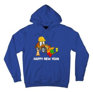 Excavator Happy New Year 2025 Nye Party Tall Hoodie