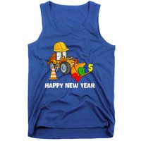 Excavator Happy New Year 2025 Nye Party Tank Top