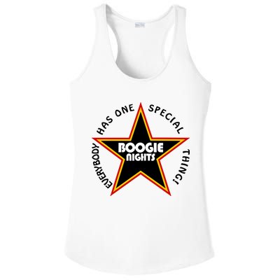 Everybody Has One Special Thing Boogie Nights Ladies PosiCharge Competitor Racerback Tank