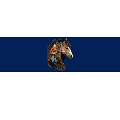 Equestrian Horse Portrait Western CowGirl Horseback Riding Bumper Sticker