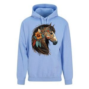 Equestrian Horse Portrait Western Cow Horseback Riding Unisex Surf Hoodie